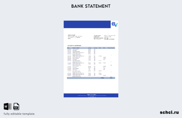 цифровая загрузка шаблона слова банковской выписки Brazil Banco Votorantim